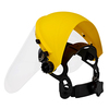Safe Handler Face Shield with Ratchet, Reusable, Yellow BLSH-ES-FSR